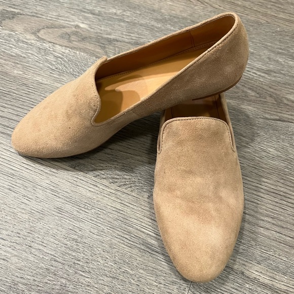 J Crew Tan Suede Loafers - size 10.5 - Picture 1 of 5